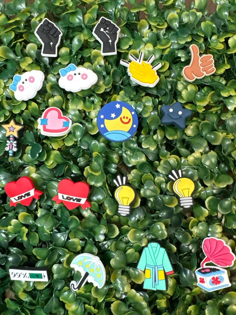 CROCS Multicolor Kids Jibbitz Charm Pack - Stars, Hearts, Clouds & More